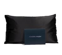 Fishers Finery, Funda de almohada de seda de morera 100 % pura de 25 mommes, king, negro