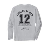 Fishers of Men 12 Discípulos Christian Dad Versículo de la Biblia Manga Larga