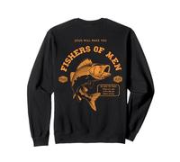 Fishers of Men - Verso bíblico Cristiano Vintage Fishing Dad Sudadera