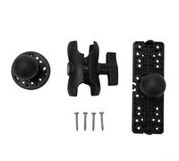Fishfinder - Soporte de montaje con base giratoria de 360 grados, soporte de pistas de liberación rápida para profundidad de sonar, soporte de electrónica marina ABS, taladro