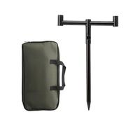 Fishing Alarm Stand - Bite Alarm Stand - Fishing Alarm Rod Holder - Adjustable Carp Bank Stick Support and Tackle Holder - Stable Fishing Alarm Stand For Carp Angling, Lakeside, and River Fishing