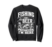 Fishing and Beer That's Why I'm Here Angler Regalos de cumpleaños Sudadera