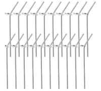 Fishing Anti Tangle Boom Set 20x Anti Tangle Boom de metal, espaciadores de pesca de 9/12 cm, juego de pesca, accesorios de pesca para carpa, cesta de alimentación de pesca