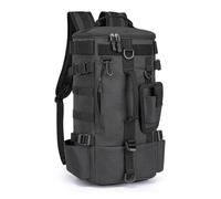 Fishing Backpack, Waterproof Tackle Rucksack with Rod Holder, Bait Storage Daypack for Hiking, Kayak Trips, Beach Picnics, Motorcycle Travel, and Outdoor Camping Adventures, 21x47x13cm