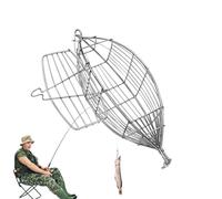 Fishing Bait Cages, Cage for Shrimp, Stainless Steel Lure Basket 7.76x2.36 Inches, Secure Nesting Container, Groundbait and Maggot Holder for Carp Reef Area Use
