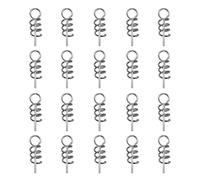Fishing Bait Spring Lock - Soft Lure Twist Pin, Carbon Steel Tackle Set | Durable Twist Pin Hardware | Professional Fishing Rig Maintenance, Lightweight Spring Screw Accessories Supporting Smooth Out