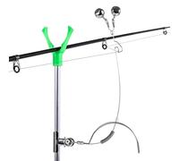 Fishing Bell Clip - Stainless Copper 35cm, Rod Tip Alarm, Double Bell Alarm | Clamp Fit 8-18mm, Loud Ring Design, Fishing Bite Alert For Sea Fishings, Night Fishings, Rod Tip Monitoring, Outdoor Use