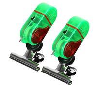 Fishing Bite Alarm, Precise Bite Indicator, 8.5x4.8cm/3.35x1.89 Inches Sound and Light Alert Bell, Fish Pole Alarms Clip, Set of 2 for Outdoor, Sea Fishing Pp, Iron