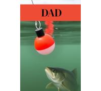 Fishing Bobber Themed Journal for Men, Notebook for Dads, Fathers, Fishermen, Proverbs 20:7: 6"x9", 120 White Lined Pages, Eco-Friendly Design