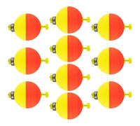 Fishing Bobbers Floats | 10 Pieces Oval Shape Bobbers | EVA Foam Weighted Buoys Tackle Accessories For Fishing Bluegill Crappie Panfish Bass Trout