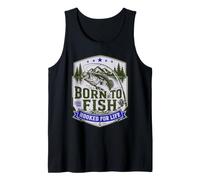 Fishing - Born To Fish Hooked For Life Camiseta sin Mangas