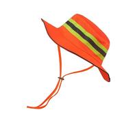 Fishing Bucket Hat | Safety Alert Design | Polyester Material | Sun Hats Men Wide Brim UV Protection | Breathable Waterproof Outdoor Headwear | Packable Lightweight Summer Cap | For Travel Camping