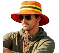 Fishing Bucket Hat, Wide Brim Adjustable, High Visibility Sun, Outdoor Accessory, Stylish UV Protector, Comfortable Travel Fixture, Lightweight Summer Gear, for Men Women Hiking Climbing 2.75-2.95inch
