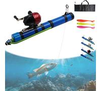 Fishing Catapult Rod, 2026 Upgrade Telescopic Precise Lure Launcher Fishing Tool, Compact Sling Shot Fishings Pole Reel for Saltwater and Freshwater, Funny Fishings Gifts for Men (BL10S)