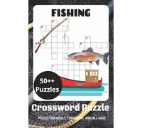 Fishing Crossword Puzzle Book: Easy-to-Read Crossword Puzzles | 6 x 9 Inches | 111 Pages | 50++ Puzzles for Relaxation & Fun