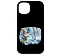 Fishing Dad Fisher Gnome With Landing Net For Fishing Lover Carcasa para iPhone 13