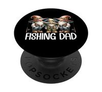Fishing Dad Fishermen Gnomes For Him Retired Grandpa Life PopSockets PopGrip Adhesivo