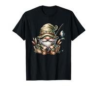 Fishing Dad GNOME In Fishing Boat For Retired Grandpa Life Camiseta
