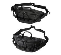 Fishing Fanny Pack, Waterproof Fanny Storage Pack, Multifunctional Fishing Bag, Outdoor Fly Fishing Bag, Hiking Fanny Pack, Water-Resistant Fishing Fanny Pack, Sports Fanny Pack For Outdoors, Negro ,