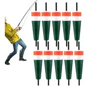 Fishing Float, 10 Pieces Trout Bobbers, Weighted Fishing Cork, Easy-Cast Tackle Accessories, Durable Gear Kit for Crappie, Bass, Catfish and Bluegill in