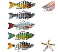 Fishing Gear - Bionic Swimming Bait, Bionic Swimming Bait Lure, Robotic Fishing Lures That Swim by Itself, Suitable for All Kinds of Fishing Waters (A)