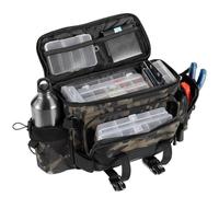 Fishing Gear Carrier, Spacious Lure Storage Bag, Durable Oxford Cloth Multi-Use Rod Holder, Convenient Equipment Organizer For Bait, Reel, Tools, and Ideal For Anglers, 26x37x12x20cm