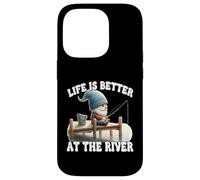 Fishing Grandpa Gnome For Dad Life Is Better At The River Carcasa para iPhone 14 Pro
