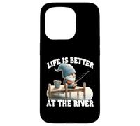 Fishing Grandpa Gnome For Dad Life Is Better At The River Carcasa para iPhone 15 Pro