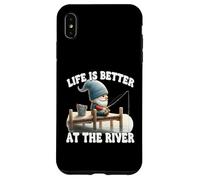 Fishing Grandpa Gnome For Dad Life Is Better At The River Carcasa para iPhone XS Max