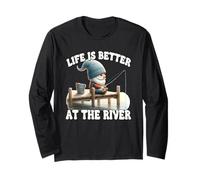Fishing Grandpa Gnome For Dad Life Is Better At The River Manga Larga