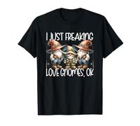 Fishing Graphic For Women and Men Who Freaking Love Gnomes Camiseta