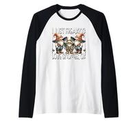 Fishing Graphic For Women and Men Who Freaking Love Gnomes Camiseta Manga Raglan