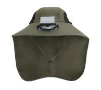 Fishing Hat - Solar Fan Hat UV Protection Outdoor Sun Cap, Wide Brim Breathable Headwear Neck Flap | Cooling Summer Cap For Men Dad Travel Camping Hiking Gardening Beach Mowing Yard Work Landscaping