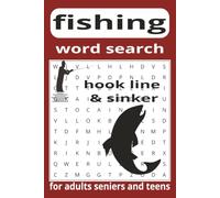 fishing hook line & sinker puzzle book: word search fishing easy to read print about fishing 6x9 inches 110 pages 55 puzzles gifts for birthdays holidays and free times