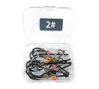 Fishing Hooks 10 Pieces Erosion Resistant Tackle Boat Ice Night Fisherman