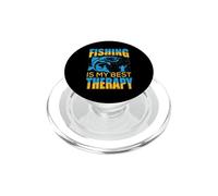 Fishing Is My Best Therapy Fishing Lovers Outdoor Fisher PopSockets PopGrip para MagSafe