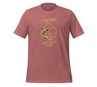 Fishing is My Retirement Plan Fishing Enthusiasts - Camiseta unisex para adultos, malva, XXL
