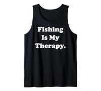 Fishing Is My Therapy Outdoor Lifestyle Passion Camiseta sin Mangas