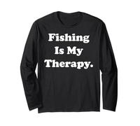 Fishing Is My Therapy Outdoor Lifestyle Passion Manga Larga