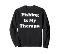 Fishing Is My Therapy Outdoor Lifestyle Passion Sudadera