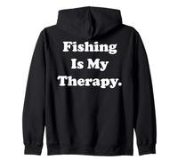 Fishing Is My Therapy Outdoor Lifestyle Passion Sudadera con Capucha