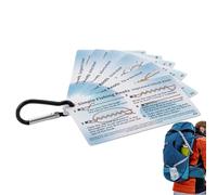Fishing Knot Cards - Waterproof Guide Manual Set for Anglers Training | PVC Material with 12 Knot Illustrations, 6 Piece Portable Reference Cards for Beginners Pond Lake Seaside
