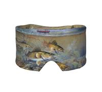 Fishing Lake Fishermen - Máscara de dormir con estampado de pescadores para hombres y mujeres, cubierta suave para los ojos, diadema insonorizada para viajes, siesta