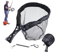 Fishing Landing Net, Lightweight Fish Catcher Tool, Mango extensible 51 x 28 cm Soft Mesh Netting, para estanque Trout Bass Salmon Catfish Storage and Transport Fishing Equipment