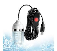 Fishing Light, LED Night Fishing Attractor, USB Powered Underwater Cord Light, Glow Lure Lamp Outdoor Boat River Dock Ice Shrimp Crappie Bass Trout Snook Kayak Pool Night Gear Us