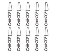 Fishing Line Connector 30 Pack Rolling Fishing Line Connector | 30-pack para value set, ball bearing design, smooth 360 rotation, prevents line twist, saltwater ready