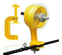 Fishing Line Spooler, Anti Twist Reel Winder, 6 Inches Clamp Spooler with Stable Fix Feature, Aluminum Line with Construction, Angler Accessory Compact Design, Tool for Casting Catfishing Beach Boat