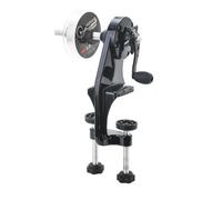 Fishing Line Spooler - Black Portable Non Slip Grip | Fishing Line Winder Machine with 2 Bearings | Adjustable Spool Holder Tool for Beginners and Professionals Fiśhing Lïne Setup for Lake Pond