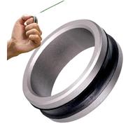Fishing Lines Puller Ring, Alloy Dragging Tool, Lightweight Assist Device, Anti-Slip Grip Design, Silver, Control Gear for Adults Beginners Enthusiasts and More