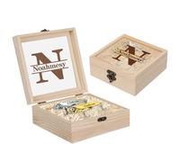 Fishing-Loving - Ganchos de pesca personalizados para hombre, ganchos de pesca plateados y dorados para papá, abuelo, divertidos señuelos de pesca de metal con cajas de madera opcionales, regalos